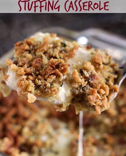 Cheesy Chicken Stuffing Casserole