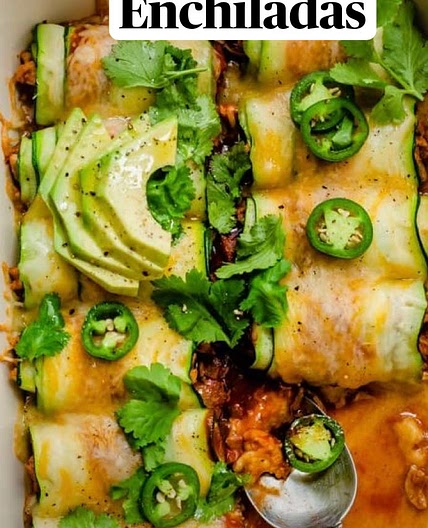 Zucchini enchiladas