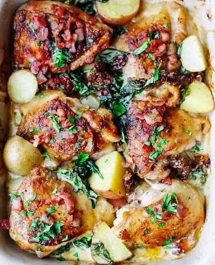 TUSCAN STYLE CHICKEN AND POTATOES