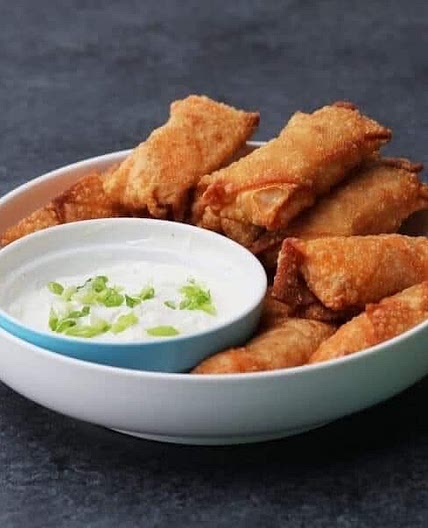 Buffalo Chicken Egg Rolls