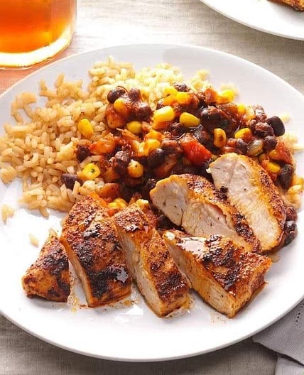 Black Bean Chicken with Rice