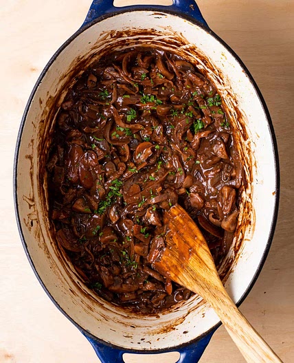 Mushroom Bourguignon