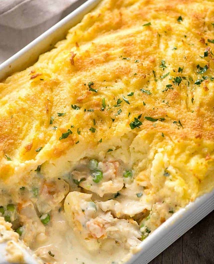 Jane’s and Jamie’s fish pie