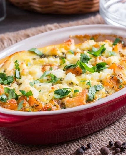 Gratin de pommes de terre et de potiron