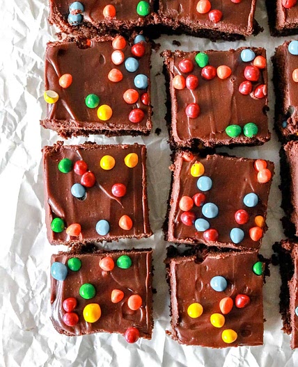 Moist & Fudgey Cosmic Brownies with Almond Flour