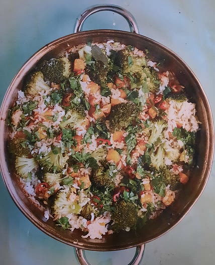 Broccoli Chickpea Coconut Rice