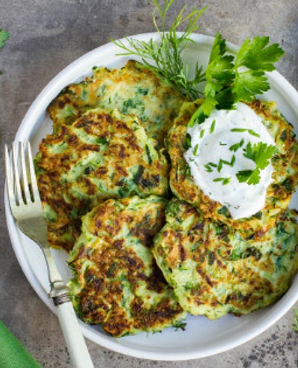 Delicious Gluten Free & Dairy Free Zucchini Fritters | Follicular Phase Recipe