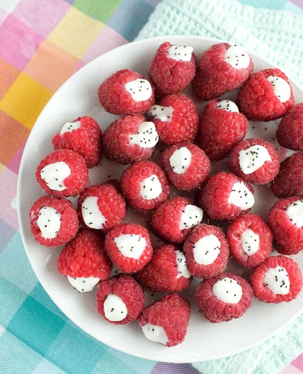 Frozen Whip Cream Raspberries