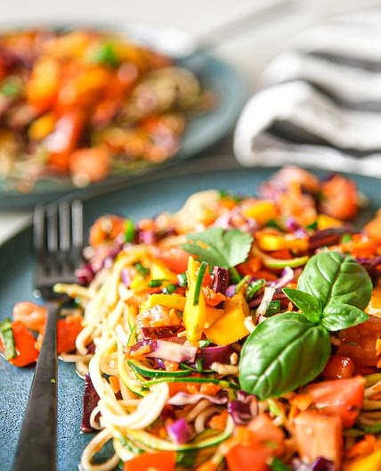 Cold Zucchini Noodle Salad