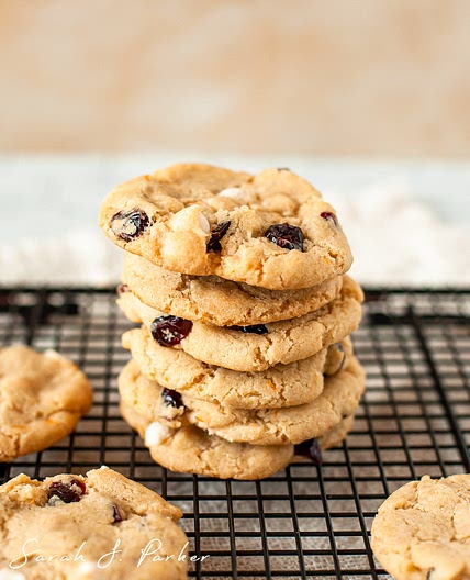 Gluten Free White Chocolate Cranberry Cookies (Dairy Free)