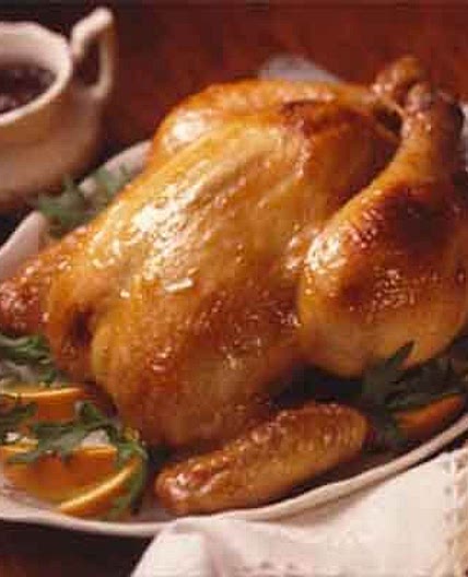 Bourbon-Peach Glazed Chicken