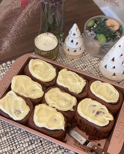 Orange Spiced Chocolate Cinnamon Rolls