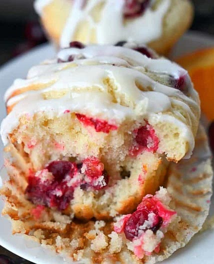 Cranberry Orange Cream Cheese Muffins