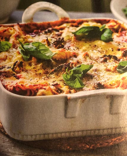 Vegetarisk tortellinigratäng