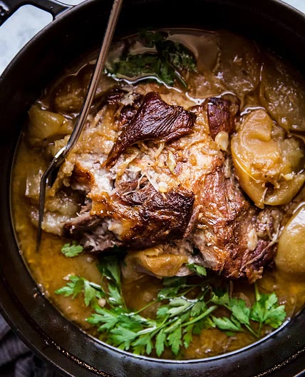 Apple Cider-Braised Pork Shoulder