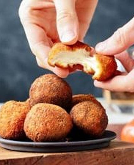 Vegan Fried Goat Cheese Balls