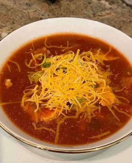 SLOW COOKER CHICKEN ENCHILADA SOUP