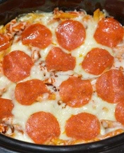 Crockpot Pizza Casserole