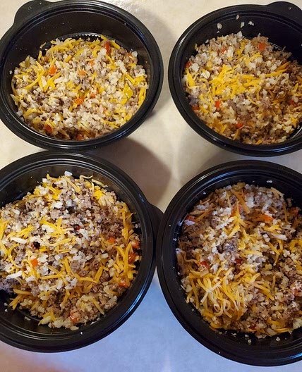 Ground Beef Cauliflower Hash