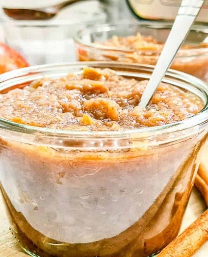 No Peel Instant Pot Applesauce with No Sugar