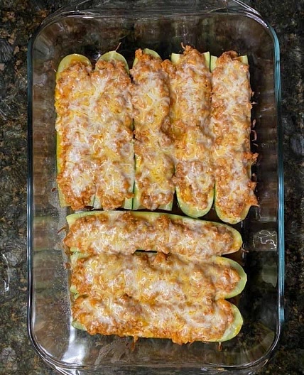 Taco Stuffed Zucchini Boats