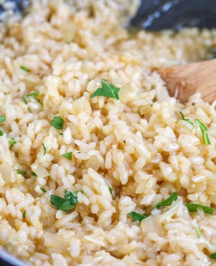 Creamy Garlic Parmesan Risotto Recipe