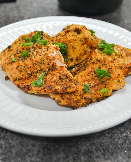 Easy Simple Air Fried Salmon