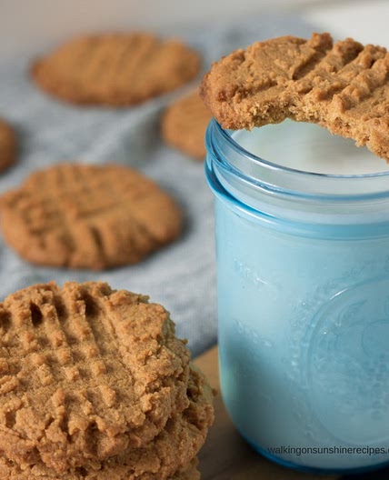 Sugarless and Flourless Peanut Butter Cookies