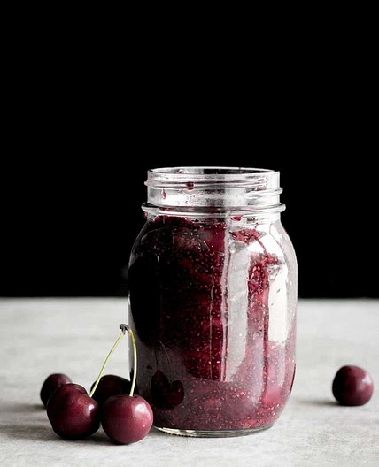 Cherry Chia Jam (No Added Sugar)