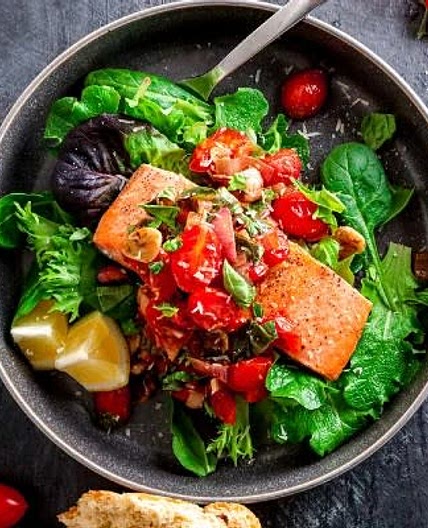 Salmon Bruschetta