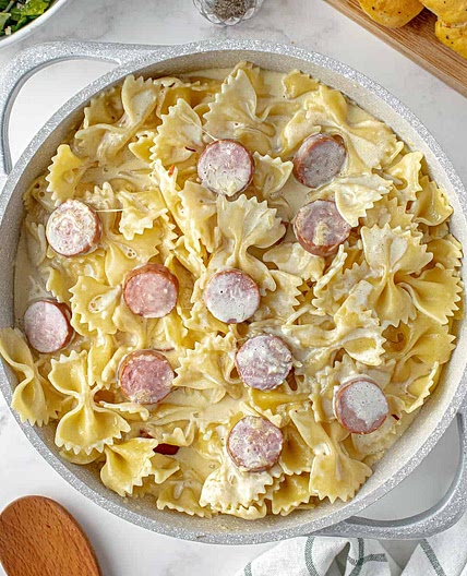 Sausage Alfredo Pasta