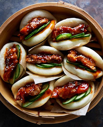 Korean chicken bao buns