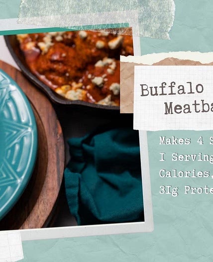 Buffalo Chicken Meatballs