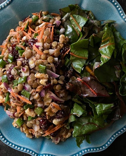 Maple Dijon Lentil Salad