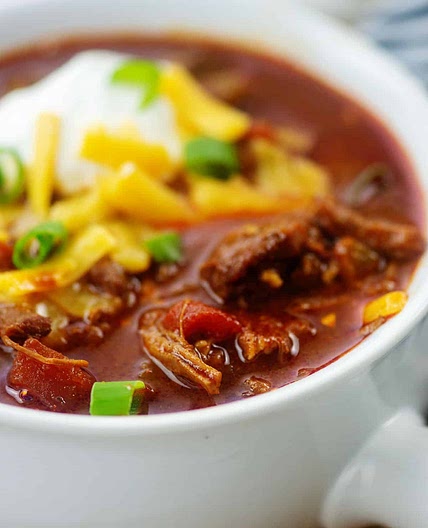 Low Carb Shredded Beef Chili