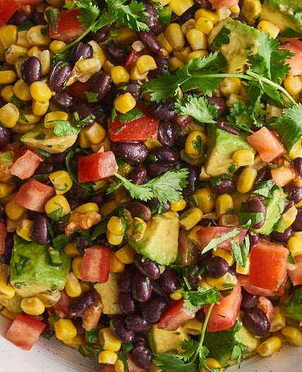 Black Bean Salad with Corn & Avocado