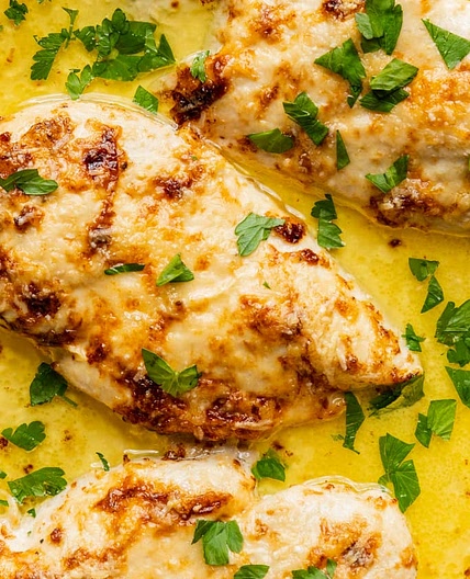 3-Ingredient Baked Caesar Chicken
