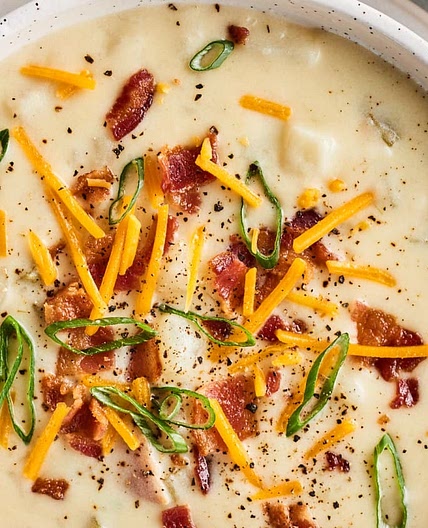 This Instant Pot Potato Soup Is Easy, Creamy, and Loaded with Bacon