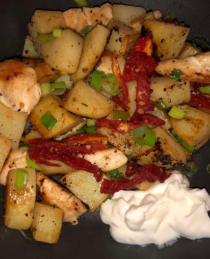 Lemon pepper chicken and potatoes 