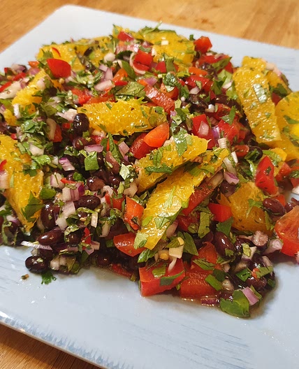 BLACK BEAN AND ORANGE SALAD
