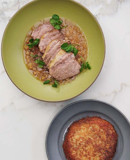pork shoulder à la matignon
