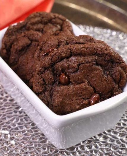 Small Batch Double Chocolate Chip Cookies