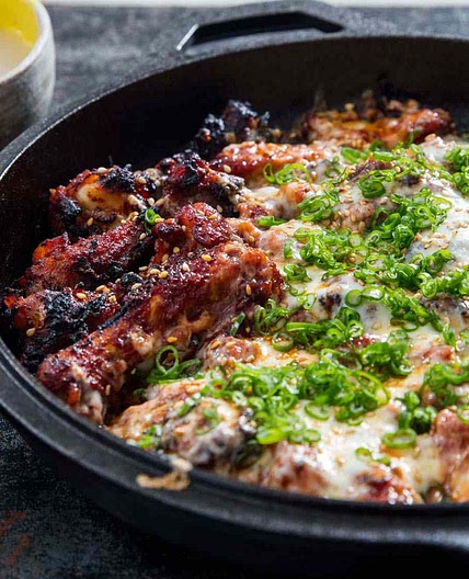Korean-Style Fire Chicken (Buldak) With Cheese Recipe