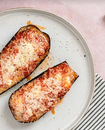 Cheesy eggplant bake