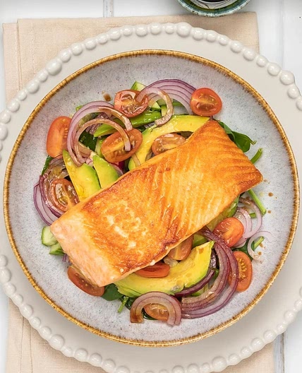 Simple salmon salad