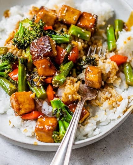 Sesame Soy Tofu Stir Fry 