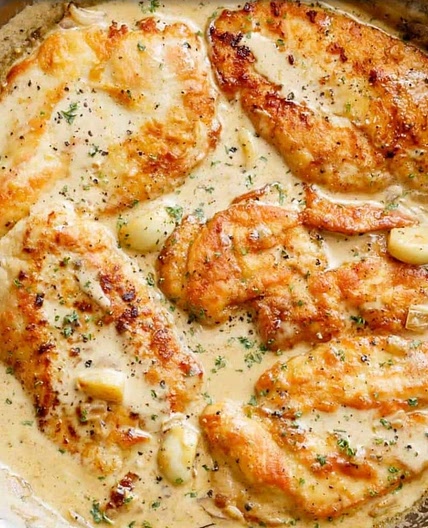Creamy garlic chicken