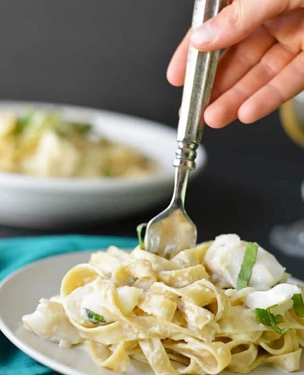 Creamy Cod Pasta