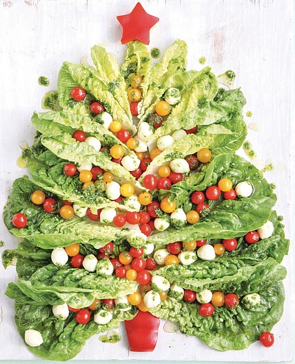 Caprese Christmas tree salad recipe