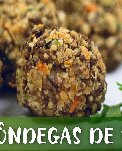 Almôndegas de Soja Vegana